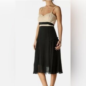 Vintage BCBG Lace Eyelet & Chiffon Dress 🐼